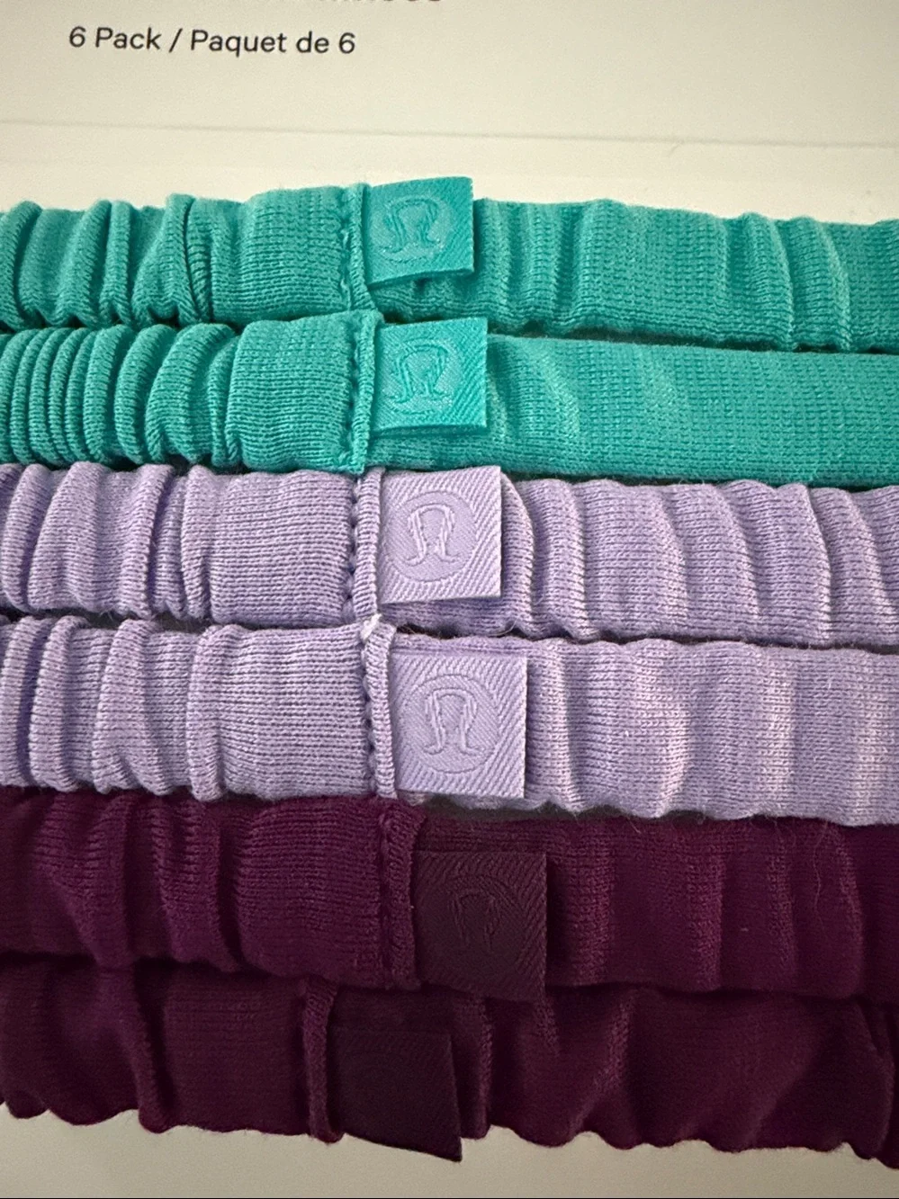 Lululemon - Skinny Scrunchies - 6 pack - NWT
